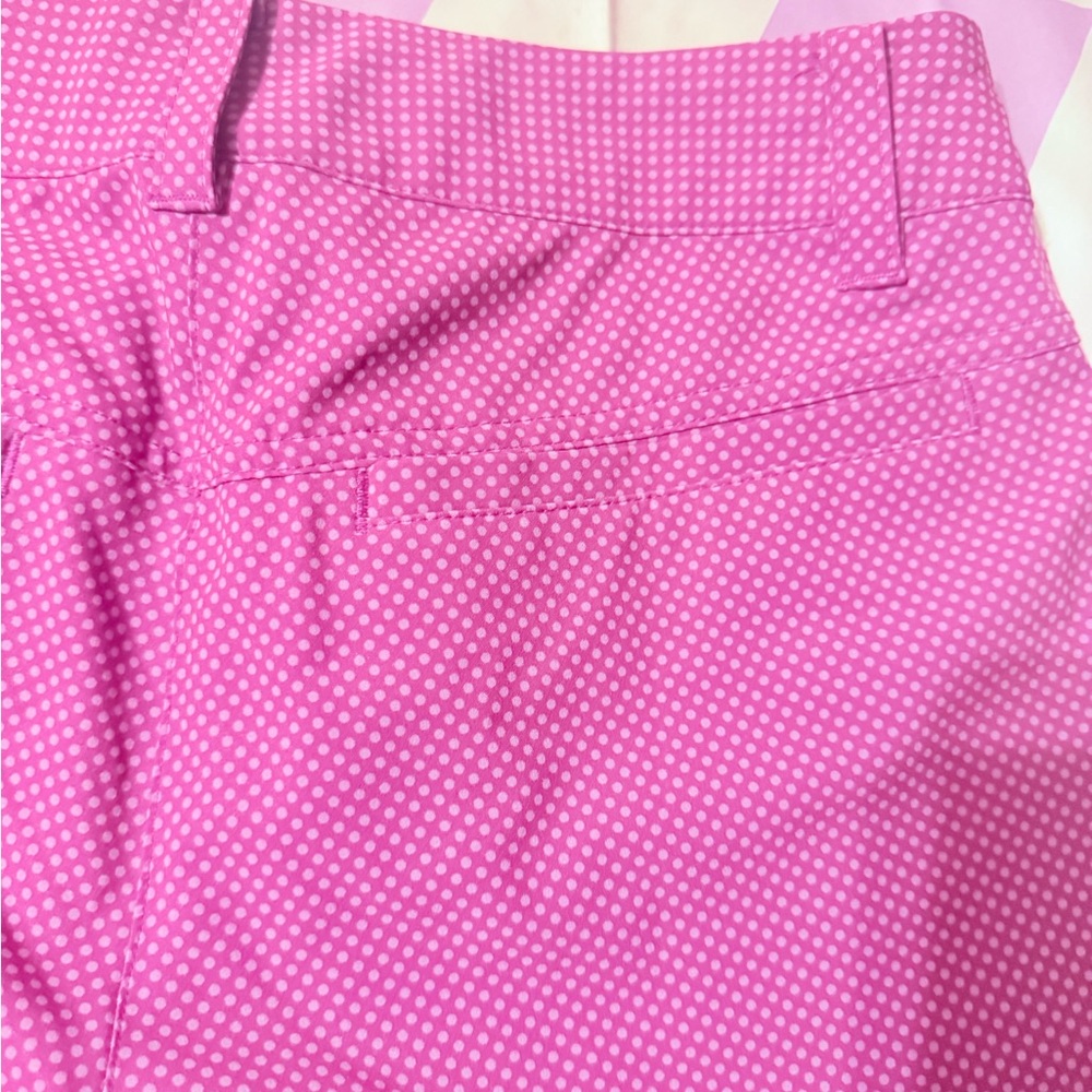 Nike Golf Tour Performance Dri-FIT Polka Dot Shorts - Pink/Purple - Size 0 - Picture 9 of 12